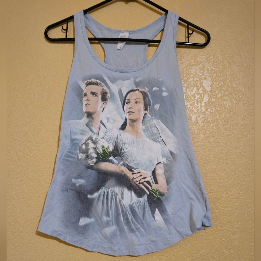 Hunger Games Graphic Tank Peeta Katniss Victory Tour Catching Fire Small Rare